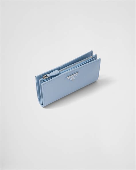 prada portemonnaie saffiano|Pale Blue Large Saffiano Leather Wallet .